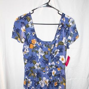 Xhilaration Blue Floral Dress